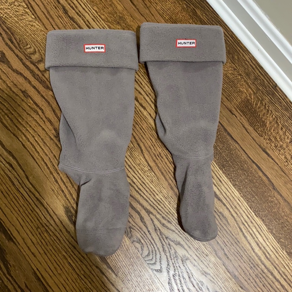 Hunter Original Fleece Tall Boot Socks in Gray